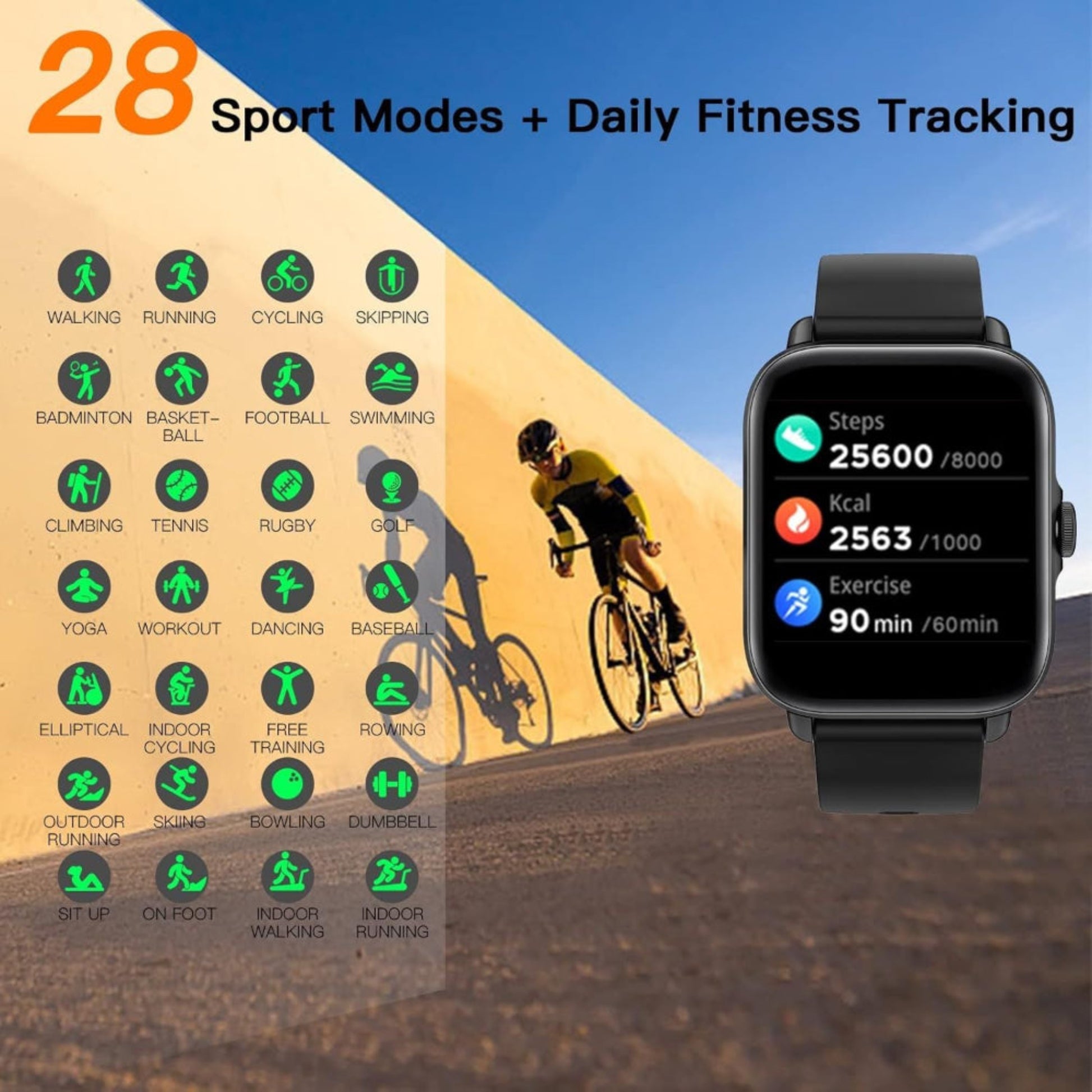 AK 96 Apple Smart Watch For Men And Women