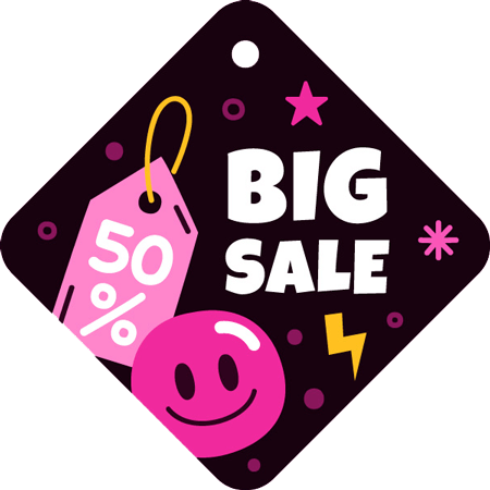 Big Sale Offer Up 50% Off