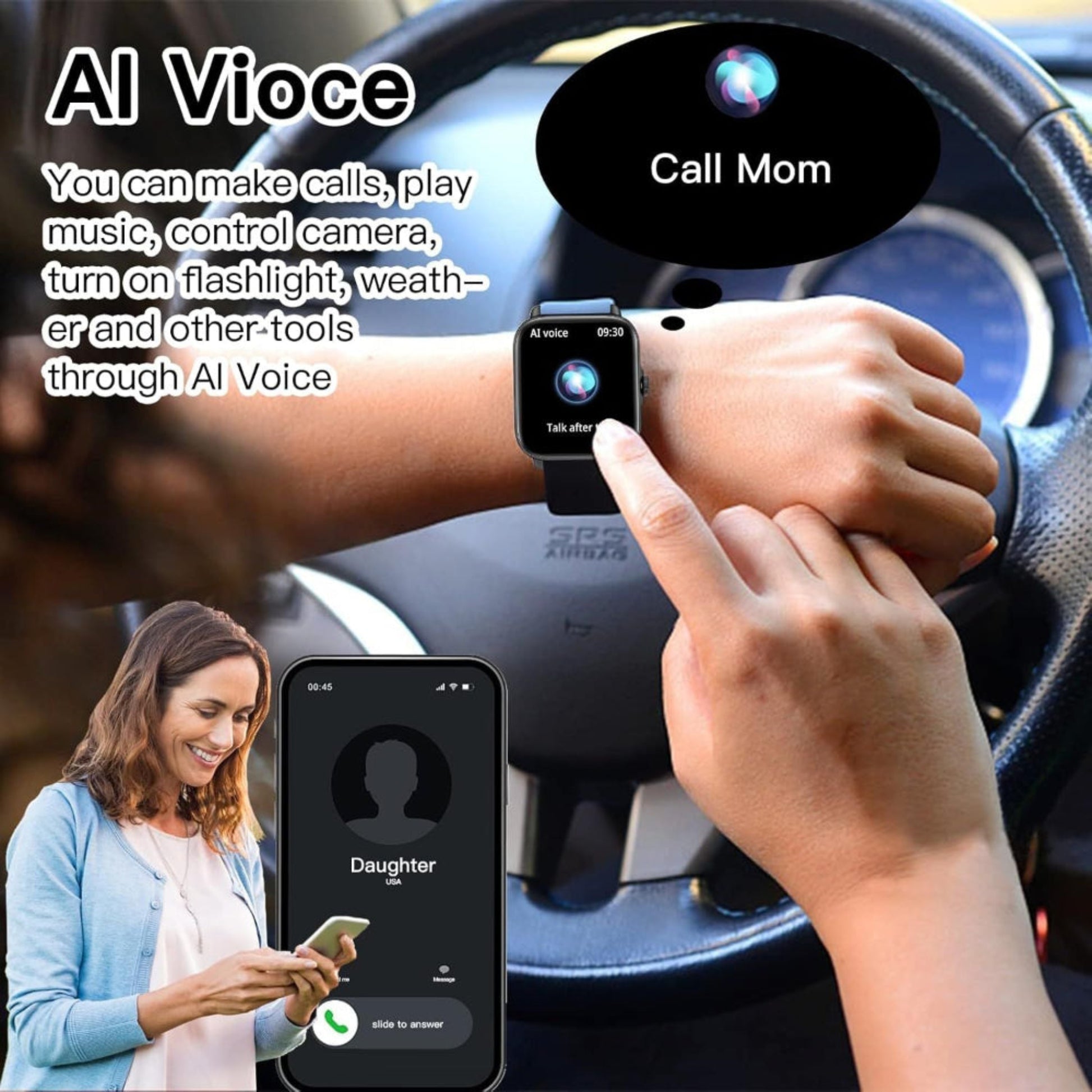 AK 96 Apple Smart Watch For Men And Women